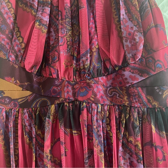 Candalite halter paisley midi or maxi dress PM PETITE Medium - Picture 4 of 11